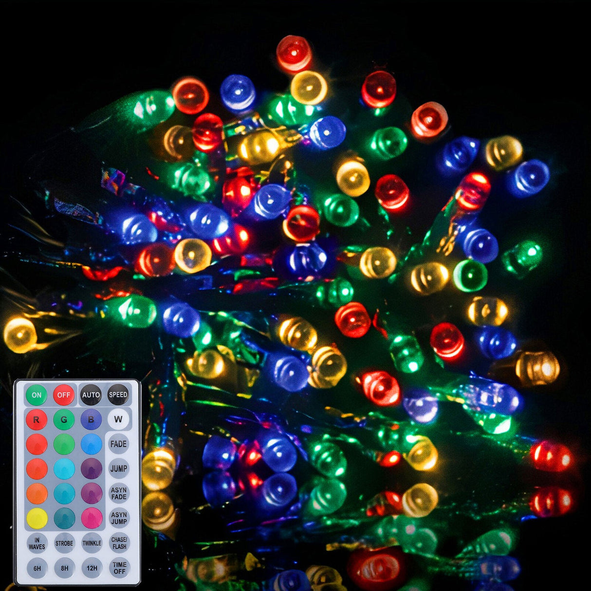 Samland 30m 300 Led Dynamic Colour Changing Christmas Fairy Light With Remote Control