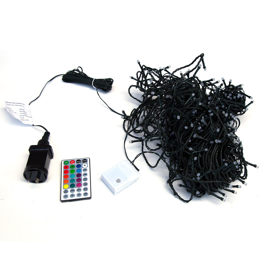 Samland 30m 300 Led Dynamic Colour Changing Christmas Fairy Light With Remote Control