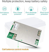 Samland 12V 12AH Deep Circle Lifepo4 Lithium Battery Rechargeable - Front View