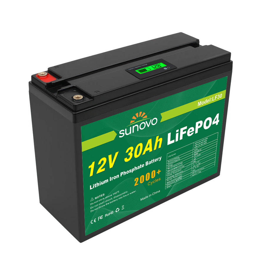 Samland 12V 30AH Deep Circle Lifepo4 Battery Rechargeable Lithium