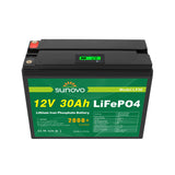 Samland 12V 30AH Deep Circle Lifepo4 Battery Rechargeable Lithium - Front View