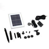 Samland 6V 200LPH Solar Pump with Battery Backup Panel for Small Pond Fountain Feature - Front View