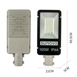 Samland 100W SOLAR GARDEN PATHWAY STREET LIGHT ADJUSTABLE SOLAR PANEL - Top-Down View