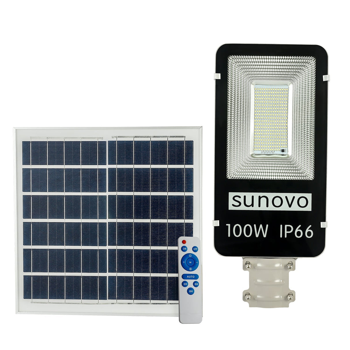 Samland 100W SOLAR GARDEN PATHWAY STREET LIGHT ADJUSTABLE SOLAR PANEL
