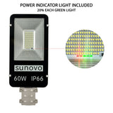 Samland 60W SOLAR GARDEN PATHWAY STREET LIGHT ADJUSTABLE SOLAR PANEL