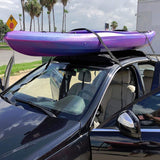 Samland Pair of Universal Soft Roof Rack Kayak Surfboard Universal for Car SUV(SRR600) - Side View