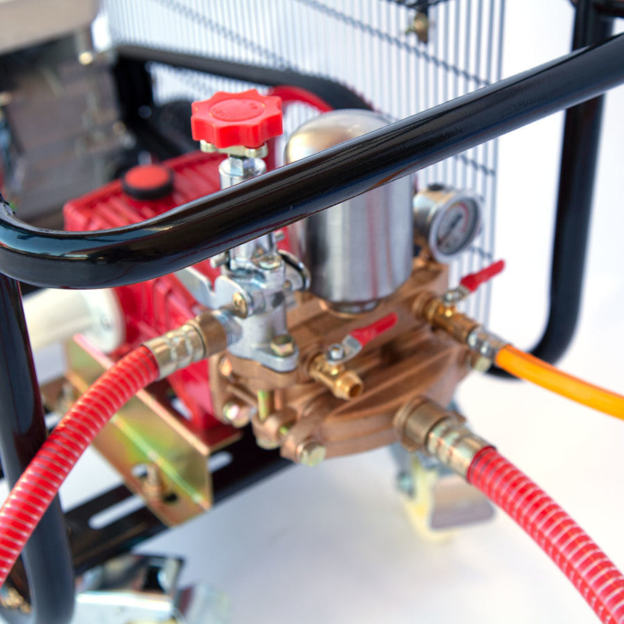 Samland 5.5HP WEED OR PEST CONTROL SPRAYING SYSTEM WITH PISTON PUMP 50M SPRAYER HOSE REEL