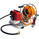 Samland GARDEN WEED SPRAYER PUMP WITH MOTOR & HOSE REEL KIT PEST CONTROL - Front View