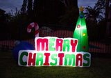 Samland 180CM INFLATABLE MERRY CHRISTMAS TREE WITH LIGHT - Front View