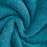 Samland Premium Cotton Washcloths 4-Pack Quick-Dry Face Towels Set-Blue - 45-Degree Angle