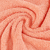 Samland Premium Cotton Washcloths 4-Pack Quick-Dry Face Towels Set-Coral - 45-Degree Angle