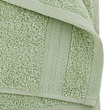 Samland Premium Cotton Washcloths 4-Pack Quick-Dry Face Towels Set-Green