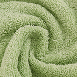 Samland Premium Cotton Washcloths 4-Pack Quick-Dry Face Towels Set-Green - 45-Degree Angle