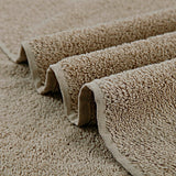 Samland Premium Cotton Washcloths 4-Pack Quick-Dry Face Towels Set-Linen - Top-Down View