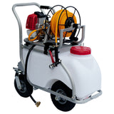Samland 50L SPRAYER KIT WITH ALUMINIUM TROLLEY FOR WEED SPRAY OR PEST CONTROL - Front View