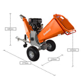Samland 13.5hp B&S Gasoline Engine Tree Branch Wood Chipper Shredder (WC420BS) - Side View