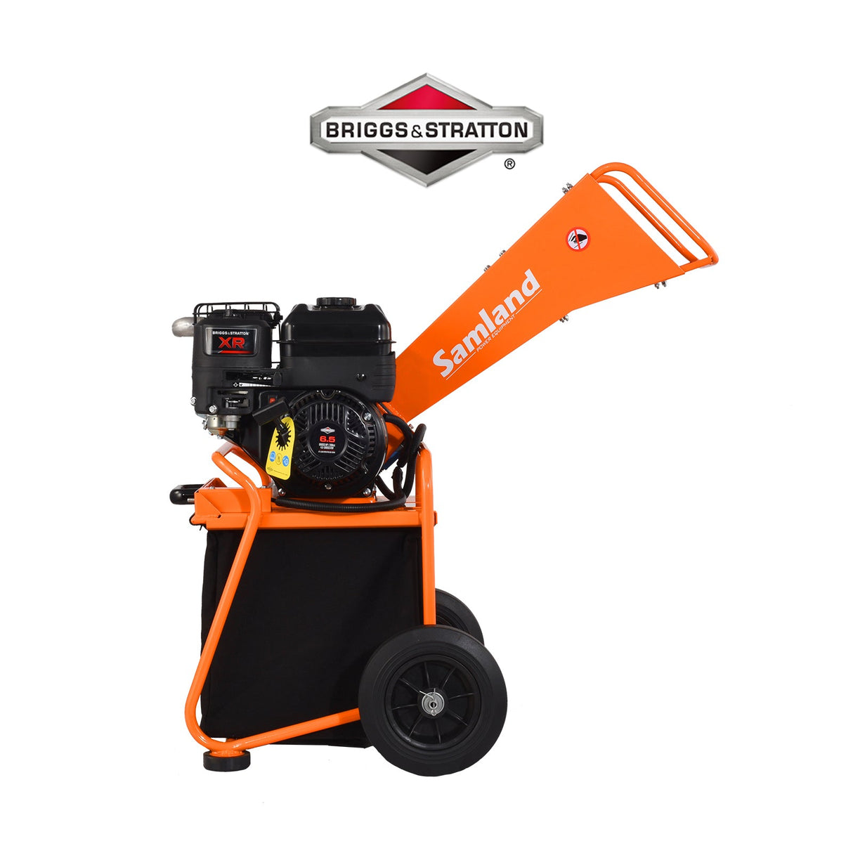 Samland WC50BS Mini Wood Chipper, Briggs & Stratton 6.5 HP Engine