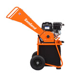 Samland WC50BS Mini Wood Chipper, Briggs & Stratton 6.5 HP Engine - Side View