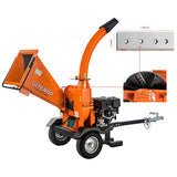 Samland Tow Behind 15HP Wood Chipper 120MM Disc Chipping - Side View