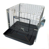 Samland Stackable Rabbit Cage with Feeder Water Bottle - Front View