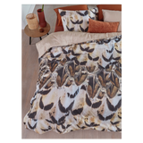 Giselle Cotton Sateen Natural Quilt Cover Sets by Bedding House Queen