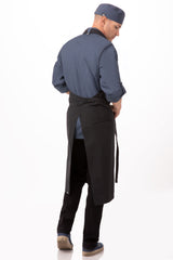 Rockford Steel Grey Chefs Bib Apron by Chef Works - Front View