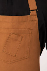 Rockford Nutmeg Bib Apron by Chef Works - Side View