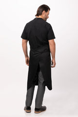 Brio Chef Black Bib Apron by Chef Works - Front View