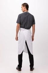 Brio Chef White Bib Apron by Chef Works - Front View