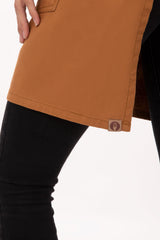 Rockford Nutmeg Half Bistro Apron by Chef Works - Top-Down View