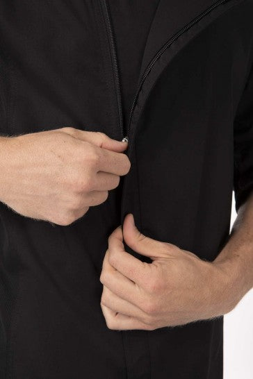 Hartford Men's Black Zipper XXL Chef Jacket by Chef Works