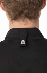 Hartford Men's Black Zipper XXL Chef Jacket by Chef Works - Top-Down View