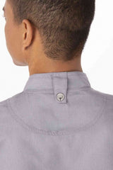 Springfield Men's Grey Zipper M Chef Jacket by Chef Works - Front View