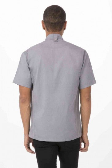 Springfield Men's Grey Zipper M Chef Jacket by Chef Works