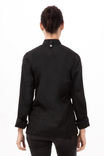 Hartford Women's Black Zipper XL Chef Jacket by Chef Works