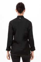 Hartford Women's Black Zipper XL Chef Jacket by Chef Works - Side View