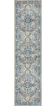 Babylon 207 Blue Runner by Rug Culture-500X80CM - RUNNER