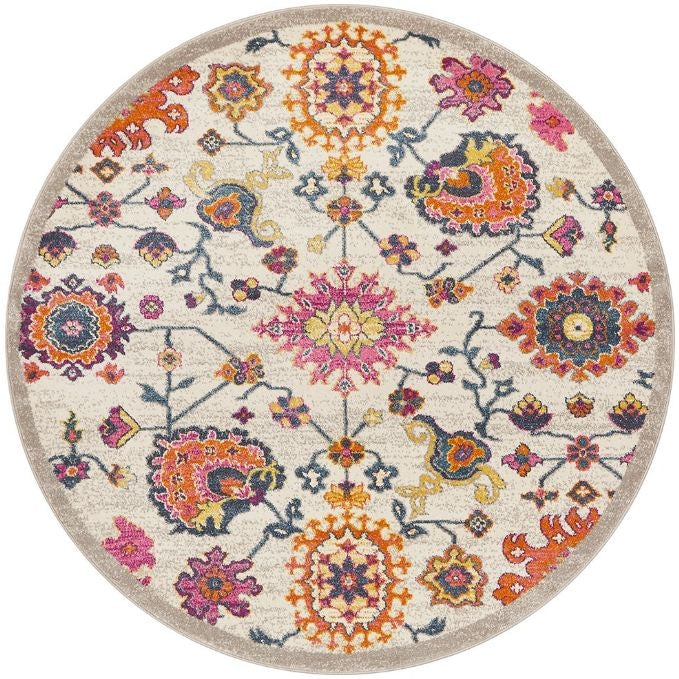 Babylon 208 Multi Round by Rug Culture-200X200CM - ROUND