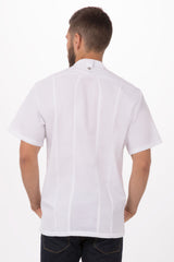 Bristol Signature Men's Series White L Chef Jacket By Chef Works - Front View