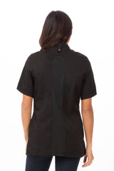 Roxby Women's Black M Chef Jacket by Chef Works - Front View
