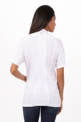 Roxby Women's White L Chef Jacket by Chef Works - Front View