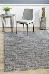 Harvest 801 Steel Rug by Rug Culture -225X155CM - RECTANGLE - Front View