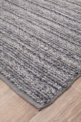 Harvest 801 Steel Rug by Rug Culture -225X155CM - RECTANGLE - Side View