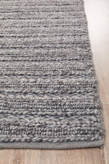 Harvest 801 Steel Rug by Rug Culture -225X155CM - RECTANGLE - Top-Down View