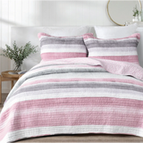 Chelsea 100% Cotton Quilted 2 pcs Bedspread Coverlet Set King Single
