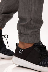 Jogger 257 Black/White Stripe 3XL Men's Chef Pants by Chef Works - Side View