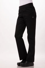 Lightweight Black S Slim Women's Chef Pants by Chef Works