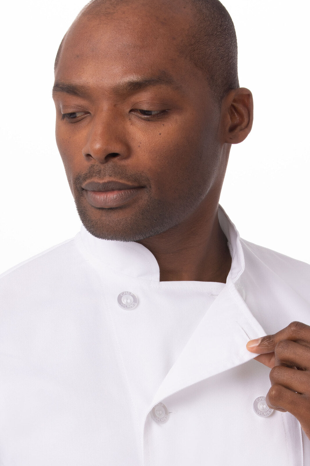 Volnay Men's White L Chef Jacket by Chef Works