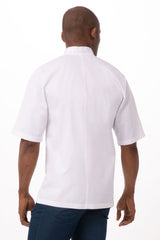 Volnay Men's White S Chef Jacket by Chef Works - Front View