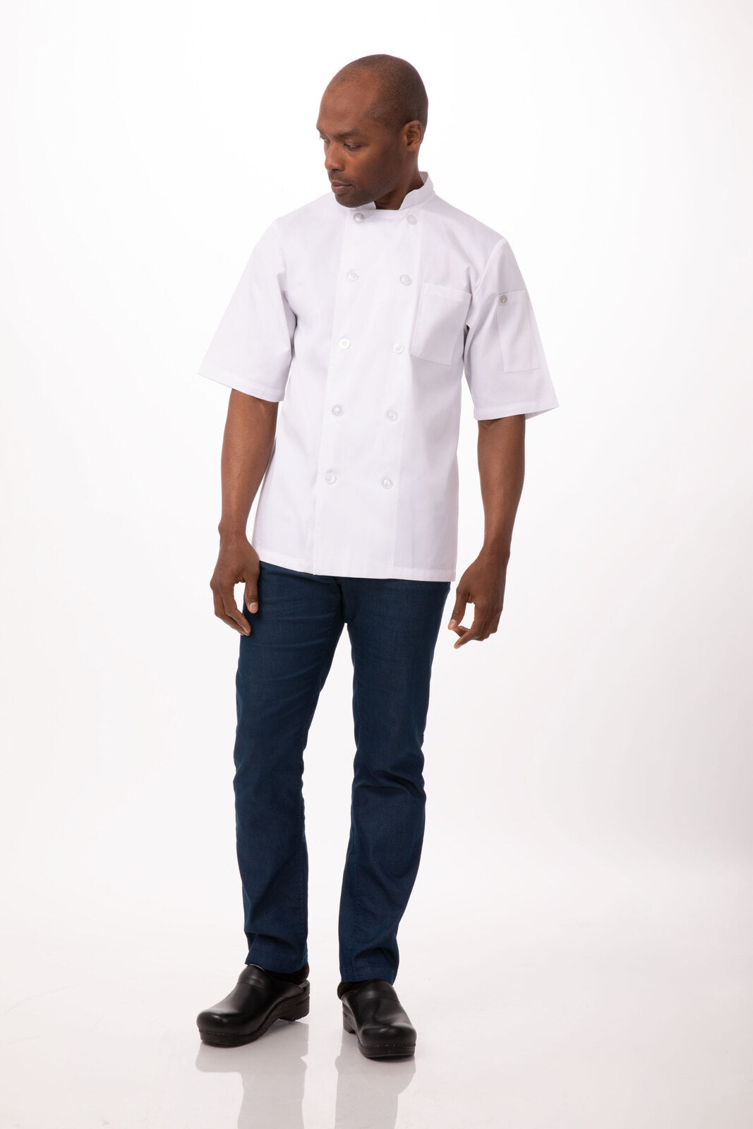 Volnay Men's White S Chef Jacket by Chef Works